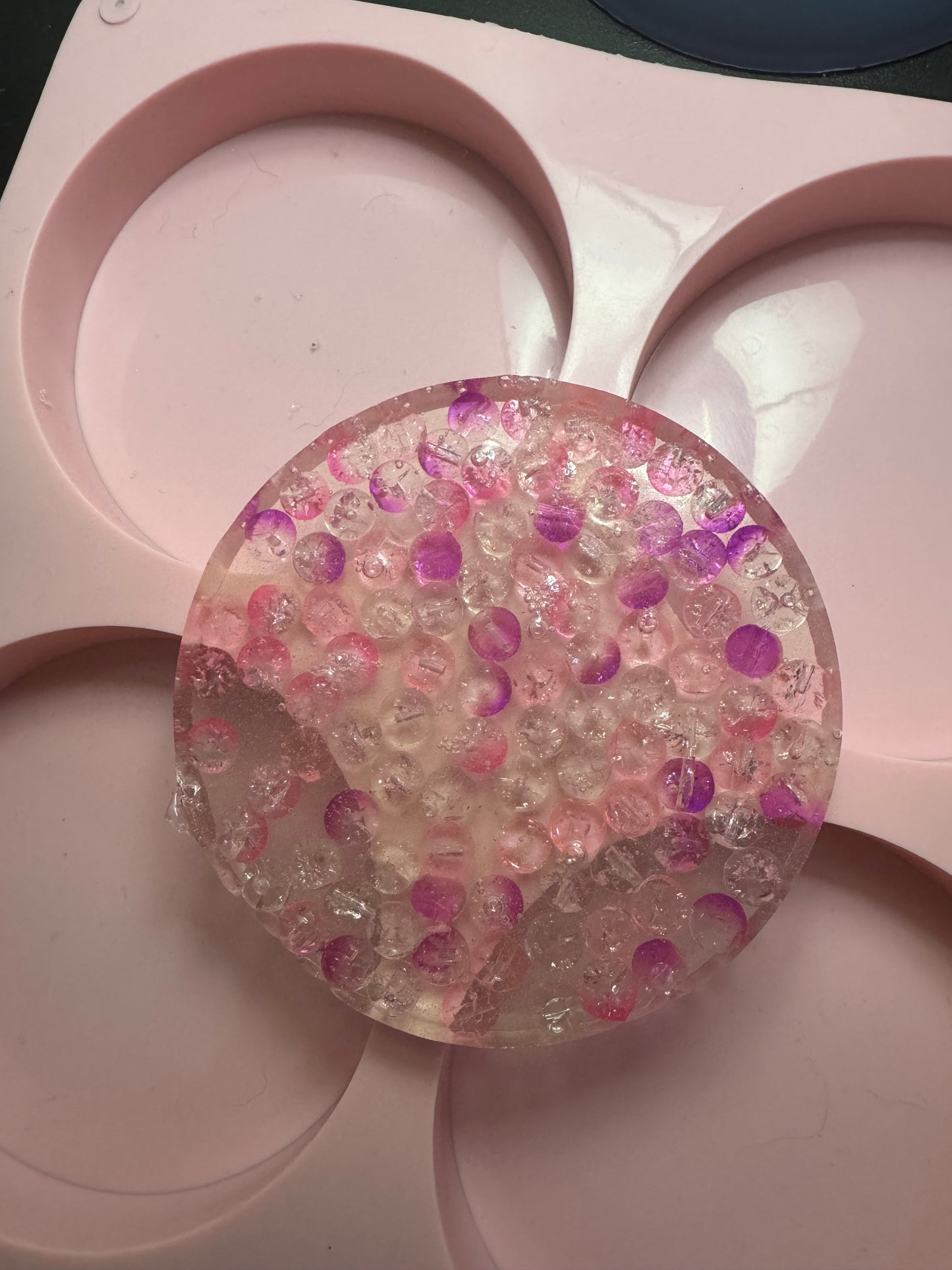 Pink and purple reusable picky pad